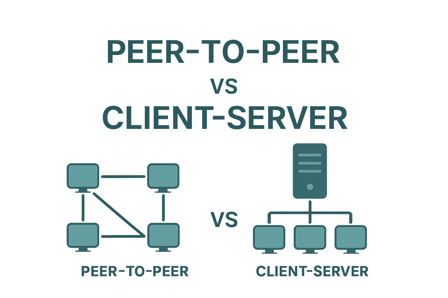 Peer-to-Peer vs. Client-Server – Netzwerkmodelle im Vergleich